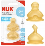 NUK FC+ latexový cumlík na FĽAŠU 6m+ M - 2 ks. NUK FC+ latexový cumlík na FĽAŠU 6m+ M - 2 ks.