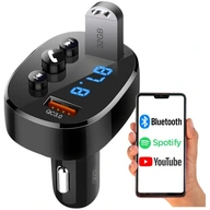 BLUETOOTH FM VYSIELAČ DO AUTO USB NABÍJAČKA