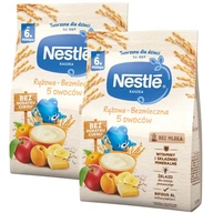 Ryžová kaša Nestlé - Bez mlieka 5 druhov ovocia 170 g Ryžová kaša Nestlé - Bez mlieka 5 druhov ovocia 170 g