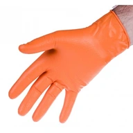 NITRILOVÉ RUKAVICE SILNE ORANŽOVÉ M, SADA 50 KS OK-0 NITRILOVÉ RUKAVICE SILNE ORANŽOVÉ M, SADA 50 KS OK-0