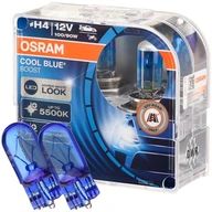 OSRAM Cool Blue Boost + modré žiarovky W5W H4