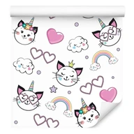 Tapeta pre dievčatá CATS Hearts Fairy Tale Rainbow Tapeta pre dievčatá CATS Hearts Fairy Tale Rainbow