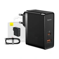SIEŤOVÁ NABÍJAČKA BASEUS NAPÁJACÍ ZDROJ USB-C USB QC PD 100W S 1M KÁBLOM SIEŤOVÁ NABÍJAČKA BASEUS NAPÁJACÍ ZDROJ USB-C USB QC PD 100W S 1M KÁBLOM