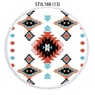 plážová osuška Geometrické pruhy veľké kvety plážová osuška Geometrické pruhy veľké kvety