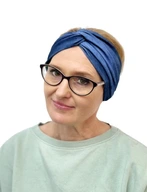 Pin-up turbanová čelenka Gabrysia Be-jeans od Eva Design Pin-up turbanová čelenka Gabrysia Be-jeans od Eva Design