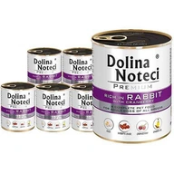 DOLINA NOTECI PREMIUM vlhké krmivo pre psov bohaté na králika a brusnice 6X800g DOLINA NOTECI PREMIUM vlhké krmivo pre psov bohaté na králika a brusnice 6X800g