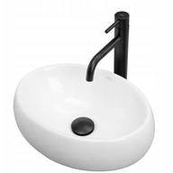 Keramické umývadlo na dosku LINDA MINI White OVAL Rea White Keramické umývadlo na dosku LINDA MINI White OVAL Rea White
