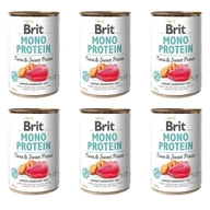 BRIT Mono Proteínový tuniak so sladkými zemiakmi 6x400g BRIT Mono Proteínový tuniak so sladkými zemiakmi 6x400g