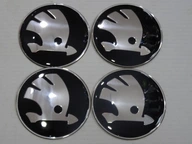 4x krycie nálepky SKODA 65 mm, skvelý vzhľad 4x krycie nálepky SKODA 65 mm, skvelý vzhľad