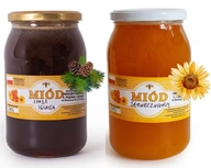 Ihličnatý medovicový a slnečnicový med - sada 2x 1KG Ihličnatý medovicový a slnečnicový med - sada 2x 1KG