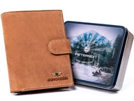 Elegantná pánska peňaženka PETERSON s koženým zapínaním