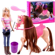 Bábika Anlily Jockey s koníkom + doplnky ZA3919 Bábika Anlily Jockey s koníkom + doplnky ZA3919