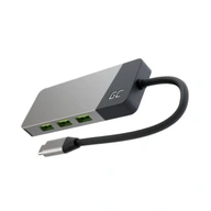 HUB DOKOVACIA STANICA USB-C HDMI 4K DEX SD MicroSD Slot pre kartu USB GREEN CELL