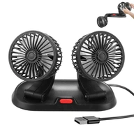 DVOJITÝ VENTILÁTOR DO AUTO VENTILÁTOR 5V USB DVOJITÝ VENTILÁTOR DO AUTO VENTILÁTOR 5V USB