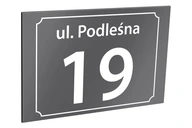 Adresná tabuľa s číslom domu 40 x 30 cm Adresná tabuľa s číslom domu 40 x 30 cm