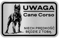 Informačná tabuľa Pozor pes Cane Corso Informačná tabuľa Pozor pes Cane Corso