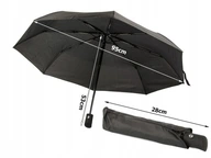 Dáždnik, čierny, automatický, unisex skladací dáždnik