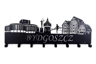 Dekoračný nástenný vešiak na oblečenie a kľúče BYDGOSZCZ Dekoračný nástenný vešiak na oblečenie a kľúče BYDGOSZCZ