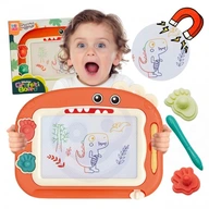 Farebná magnetická tabuľa WOOPIE Scrapbook + 2 Dinosaurské pečiatky Farebná magnetická tabuľa WOOPIE Scrapbook + 2 Dinosaurské pečiatky