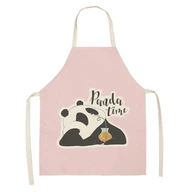 Štýl č.6 68x55cm Zástera Artoon Cute Panda Print Štýl č.6 68x55cm Zástera Artoon Cute Panda Print