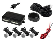 4X CÚVACIE PARKOVACIE SENZORY SADA BUZZER PREDNÉ ZADNÉ STRIEBORNÉ 4X CÚVACIE PARKOVACIE SENZORY SADA BUZZER PREDNÉ ZADNÉ STRIEBORNÉ