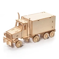 Malý príbeh Drevené puzzle 3D model - Nákladné auto Malý príbeh Drevené puzzle 3D model - Nákladné auto