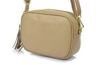 TALIANSKA KOŽENÁ CROSSBODY TAŠKA so strapcom