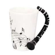 Hrnček na kávu s mliekom s Keramický hrnček v tvare klarinetu a