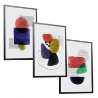 ABSTRAKT Sada 3 plagátov 50x70 Moderné ABSTRAKT Sada 3 plagátov 50x70 Moderné