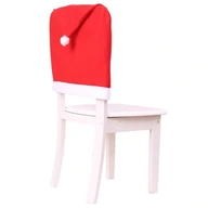 Poťah na stoličku s mikulášskou čiapkou, červená, 1 ks KSN69
