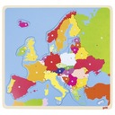 Náučné puzzle Mapa Európy Drevené hračky