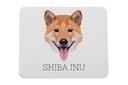 Shiba Inu geometrická podložka pod myš