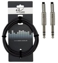 Jack-Jack Stereo kábel 6,3mm 6m čierny Alpha Audio