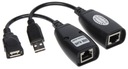 Predlžovací USB kábel cez krútenú dvojlinku USB-EX-50