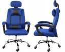 Pohodlné moderné modré kancelárske kreslo GPX008