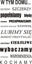 Nápis na nálepke na stenu citát V tomto dome... - 72