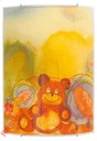 Nástenná lampa svietidlo sklenená lampa Teddy Bears ted