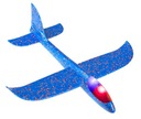 Vetroň Polystyrénové lietadlo 2LED MIX 48x47cm
