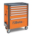 VOZÍK NA NÁRADIE 6 ZÁSUVOK ORANŽOVÝ BETA C37/6