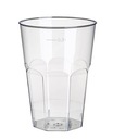 Jednorazové poháre, priehľadné plastové poháre, CAFFE LATTE, 30 kusov