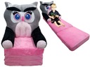Skladacie plyšové kreslo do obývačky pouf na stoličku