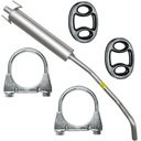 STREDOVÝ TLUMIČ Gumové objímky OPEL Corsa C 1.2 1.4
