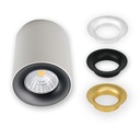 Hliníková LED trubica s bielym povrchom + 3 krúžky