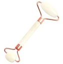 MASÁŽER NA TVÁR JADEIT BIELY VALEC GUA SHA ROLLER