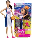 BÁBIKA BARBIE VYROBENÁ NA POHYB ŠPORT BASKETBAL FXP06