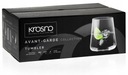 KROSNO Avantgardné poháre na pitie vody 380ml