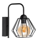 NÁSTENNÁ LAMPA LOFT EDISON, BRILANTNÝ RETRO DRÔT