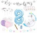 Sada narodeninových dekorácií UNICORN XXL balóny