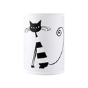 Stolná lampa biela E14 E14 CAT CAT čierna nočná lampa