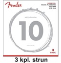3 PACK /// FENDER 250R elektrické struny 10-46